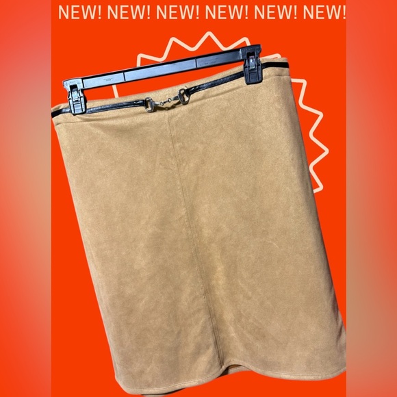 Scarlett Tan Pencil Skirt - Picture 2 of 4